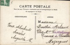 CPA Chevre Enfant Un baiser pour votre fete
