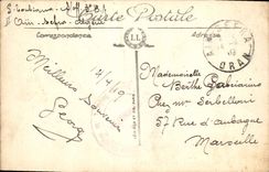 VINTAGE POSTCARD On the road of the collar of Sfa Sheep