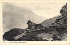 CPA Chevre Le chevrier dans la montagne