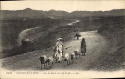 CPA Sur la route du col de Sfa Moutons