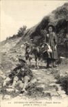 CPA Chevre Environs du Mont Dore Enfants Modoriens gardant les chevres 