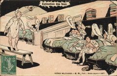 VINTAGE POSTCARD Militaria Extinction of fires