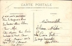 VINTAGE POSTCARD Holy Militaria Maixent 114eme of infantry Drums and bugles in foot