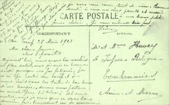 VINTAGE POSTCARD Militaria Avon Fontainebleau the camp