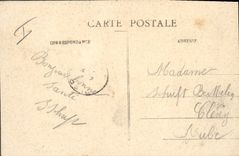 La POSTAL Militaria Mailly de la VENDIMIA el campo cocina el Weeding de potatos