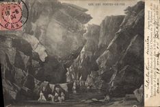 CPA Militaria Col des Portes de Fer Troisieme muraille des portes de fer Les chasseurs du 3eme regiment 