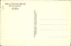 CPA Folklore Types et costumes bretons Jorge Marin Pecheurs Peche 