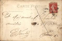 CPA Folklore Bretagne Ile boivent a votre sante