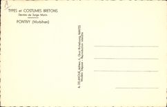 CPA Folklore Jorge Marin Pontivy 