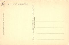 CPA Folklore Tetes de Bretagne 