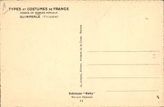 CPA Folklore Charles Homualk Quimperle