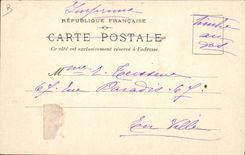 CPA Folklore Bretagne Femme Fileuse Menhir