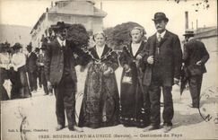 CPA Folklore Bourg Saint Maurice Costumes du pays Savoie 
