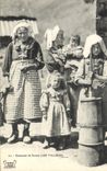 CPA Folklore Costumes de Savoie Les Villards TOP