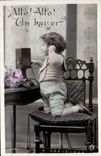 CPA Fantaisie Telephone Enfant