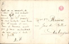 CPA Fantaisie Telephone Homme Femme