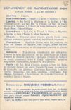 CPA Carte geographique Chocolaterie d'Aiguebelle Maine et Loire