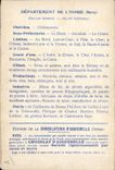 CPA Carte geographique Chocolaterie d'Aiguebelle Indre