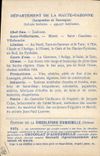 CPA Carte geographique Chocolaterie d'Aiguebelle Haute-Garonne