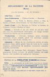 CPA Carte geographique Chocolaterie d'Aiguebelle Mayenne