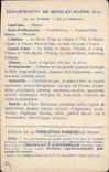 VINTAGE POSTCARD Geographical map Chocolate factory of Aiguebelle the Seine & the Marne