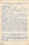 CPA Carte geographique Chocolaterie d'Aiguebelle Manche