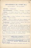 CPA Carte geographique Chocolaterie d'Aiguebelle Indre