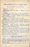CPA Carte geographique Chocolaterie d'Aiguebelle Sarthe