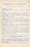 CPA Carte geographique Chocolaterie d'Aiguebelle Sarthe