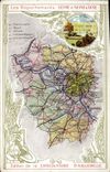 CPA Carte geographique Chocolaterie d'Aiguebelle Seine & Seine & Oise