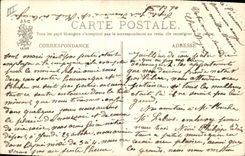 CPA Folklore Le passage de la breche