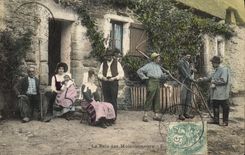 CPA Folklore la paie des Moissonneurs