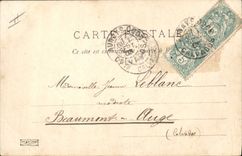 VINTAGE POSTCARD life of the fields Automobile Herd of sheep