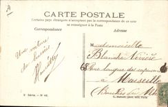 CPA Folklore Femme Le depart pour les champs