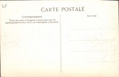 POSTAL de la VENDIMIA la huelga del interior de los empleados de la oficina de correos de la TAPA del edificio de la oficina de correos