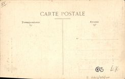 VINTAGE POSTCARD Greve of the railroads Signal box occupies Train TOP militarily