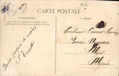 VINTAGE POSTCARD Barricade of Federate Places Paris Harmony