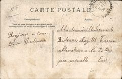 VINTAGE POSTCARD the manifestation of May 1st has Paris To the town hall of 5th