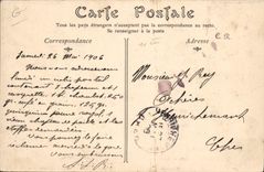 CPA Paris 1er Mai 1906 Curieux et manifestants Statue de la Republique