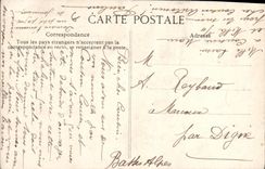 POSTAL de la VENDIMIA la huelga de Sr. Subra de los empleados de la oficina de correos el jefe grande de la huelga