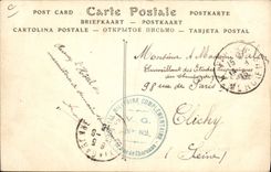 VINTAGE POSTCARD popular Hotel Rue men of Charonne Paris Cooks restaurant