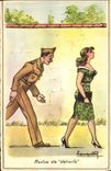 CPA Humour Revue de details Soldat Militaria 