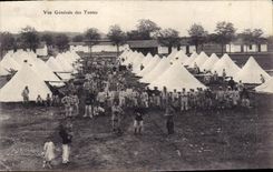 CPA Militaria Vue generale des tentes 