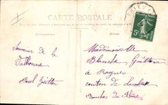 VINTAGE POSTCARD Militaria View of the tents