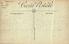 VINTAGE POSTCARD Militaria November 11th, 1920 Places Denfer Rochereau Paris the burning chapel or has puts back the heart of Gambetta