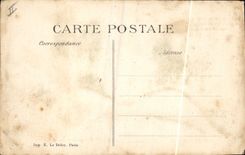 VINTAGE POSTCARD Militaria Camp of Cercottes Spends time of the soldier the quarter of water