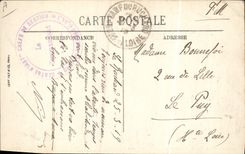 CPA Militaria Camp du Buchard Les tentes 