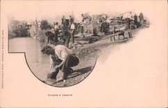 Cocineros y detergente de Militaria de la POSTAL de la VENDIMIA