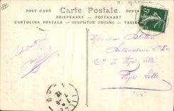 VINTAGE POSTCARD Militaria Camp of Sissonne Heavy artillery