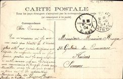 CPA Militaria 17eme regiment d'artillerie En batterie au Mont de Joie La fere 